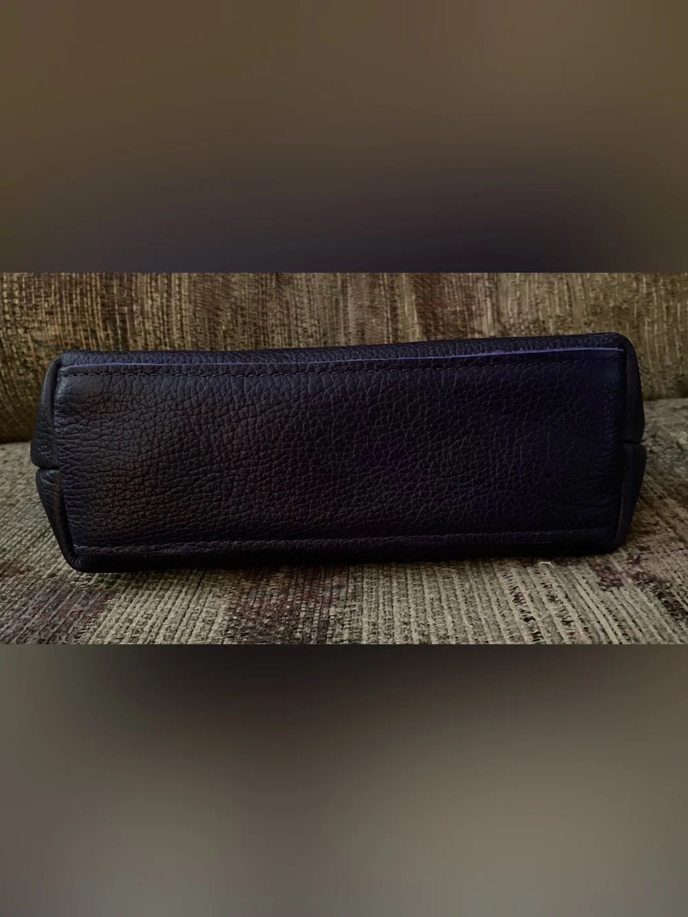 Portland Leather Goods Almost Perfect Total Eclipse Makeup Bag.
